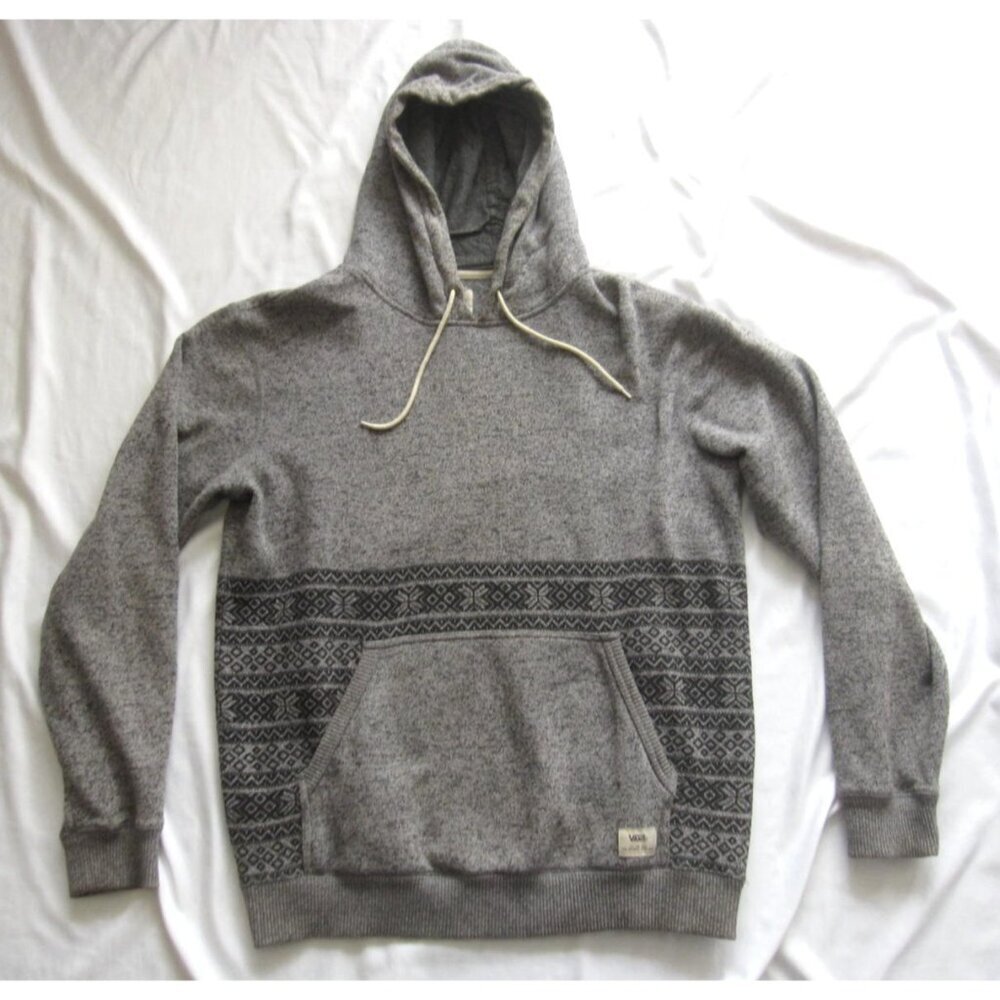 Vans Hoodie Men Streetwear Preppy Academia Pullover Drawstrings Sz XL (MS40)